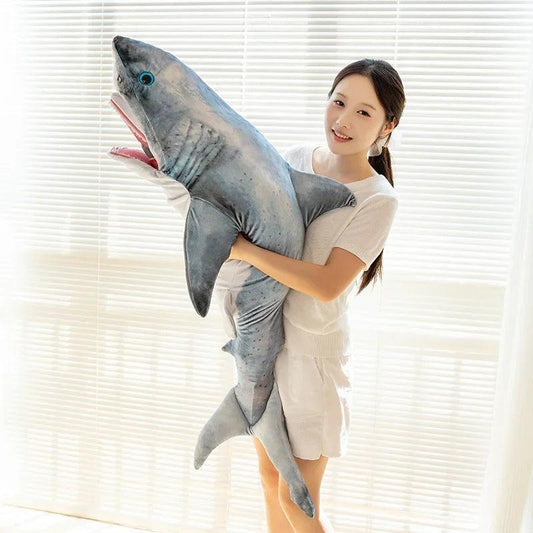 Shark Plush Pillow | High Density Fill | Toylandeu™