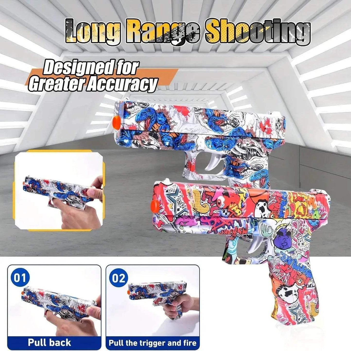 Shooting Toy Gel Ball Blaster for Backyard Fun Gift - ToylandEU™