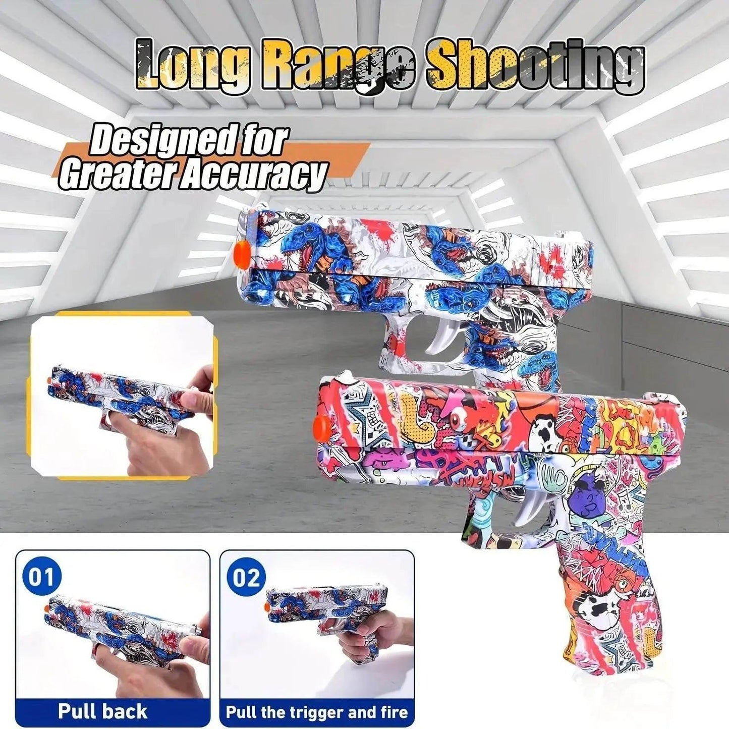 Shooting Toy Gel Ball Blaster for Backyard Fun Gift - ToylandEU™