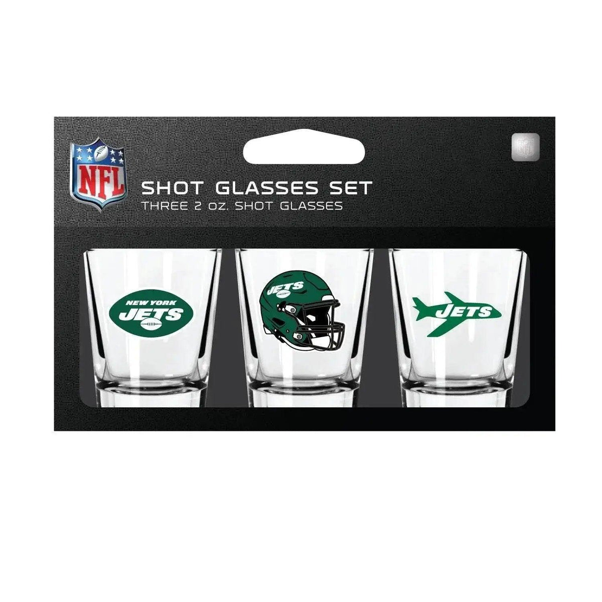 New York Jets Shot Glass Set 3 Pack Boxed Dishwasher Safe - ToylandEU™