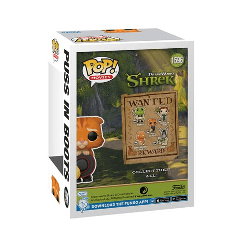 Funko Pop! Movies DreamWorks 30th Anniversary Puss in Boots with Hat | Vinyl Figure | About 3.75 Inches Tall | DreamWorks Fans