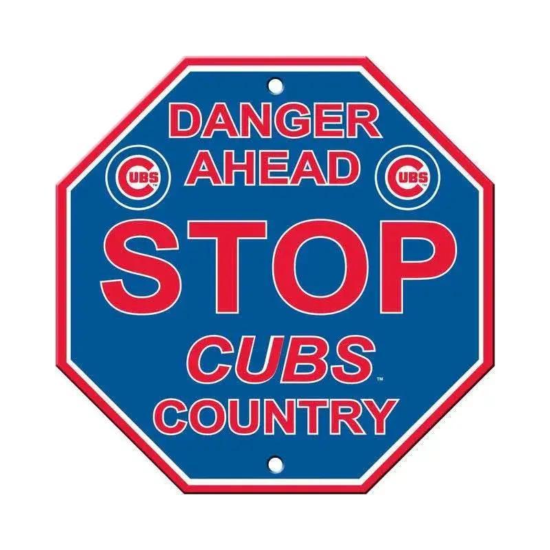 Chicago Cubs 12x12 Plastic Stop Style Sign For Man Cave - ToylandEU™