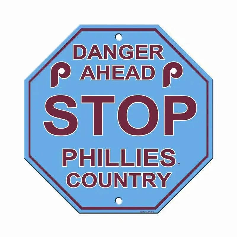 Philadelphia Phillies 12x12 Plastic Stop Style Retro Sign CO - ToylandEU™
