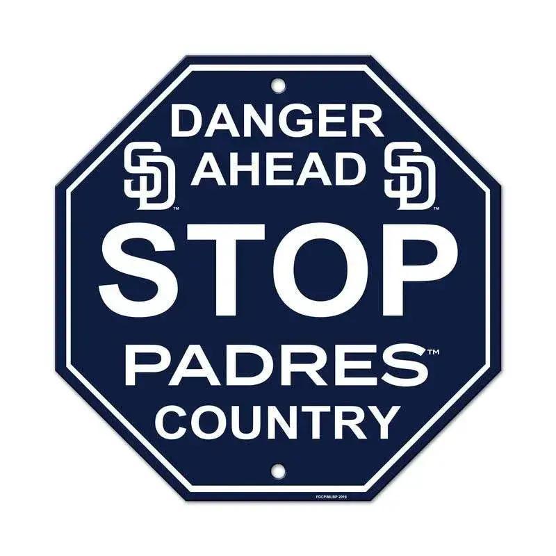 San Diego Padres 12x12 Plastic Stop Style Sign for Man Cave - ToylandEU™