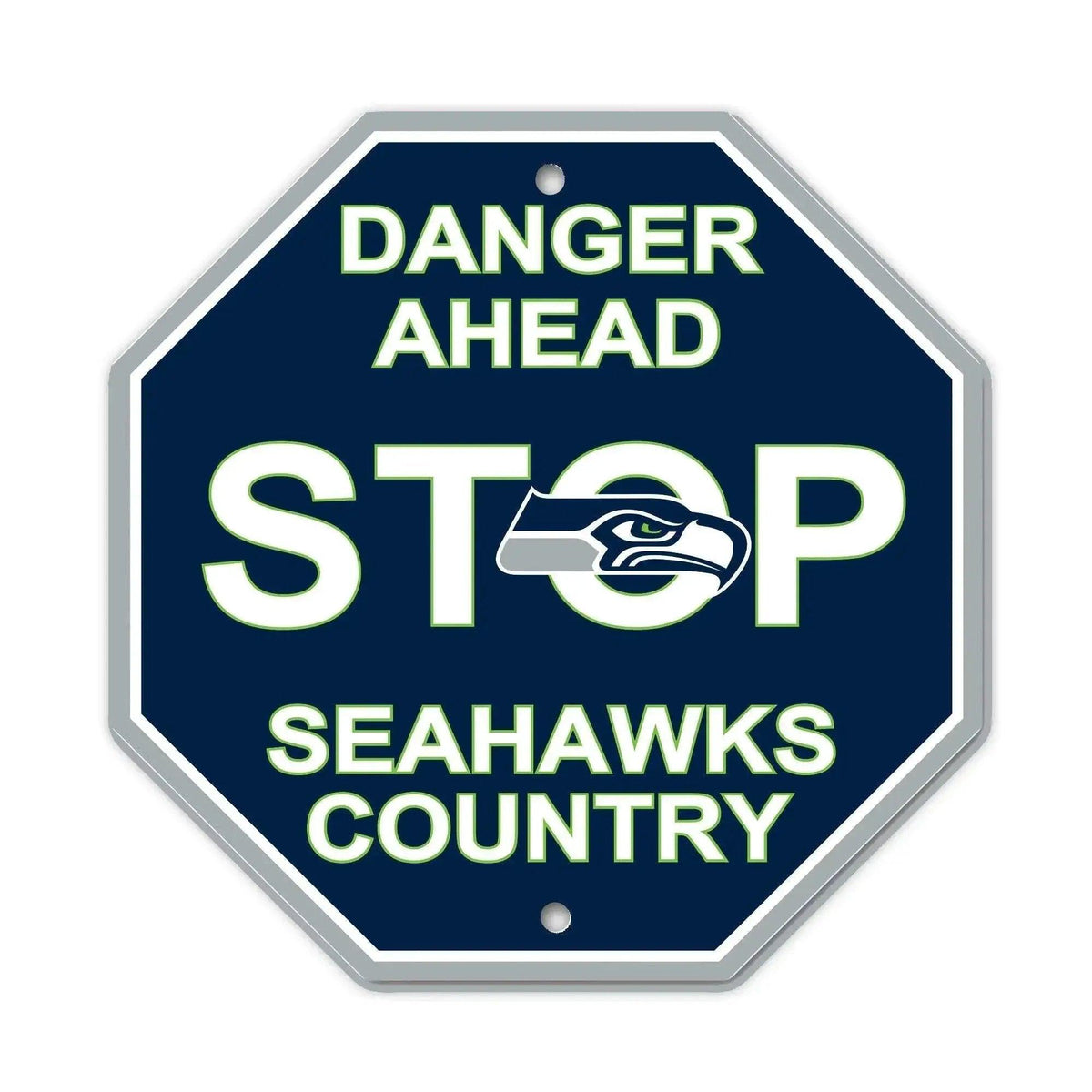 Seattle Seahawks 12x12 Plastic Stop Style Sign For Man Cave - ToylandEU™