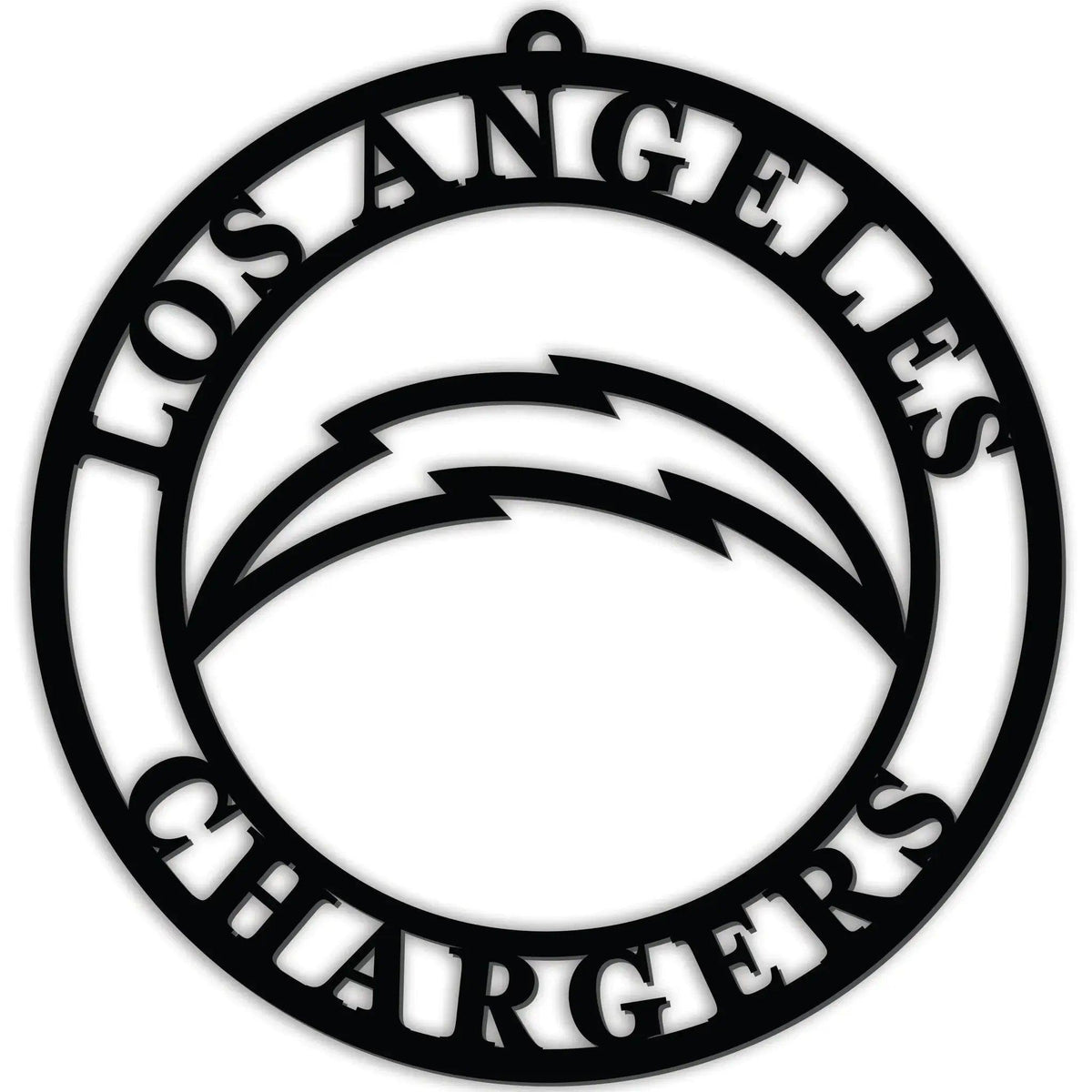 Los Angeles Chargers Door Hanger Sign 16 Inch Black PVC - ToylandEU™