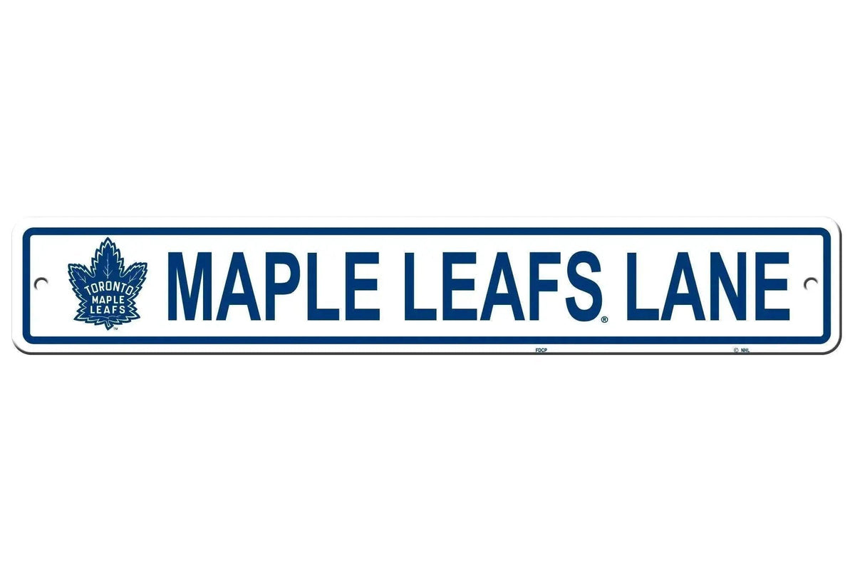 Toronto Maple Leafs 4x24 Plastic Street Style Sign Co - ToylandEU™