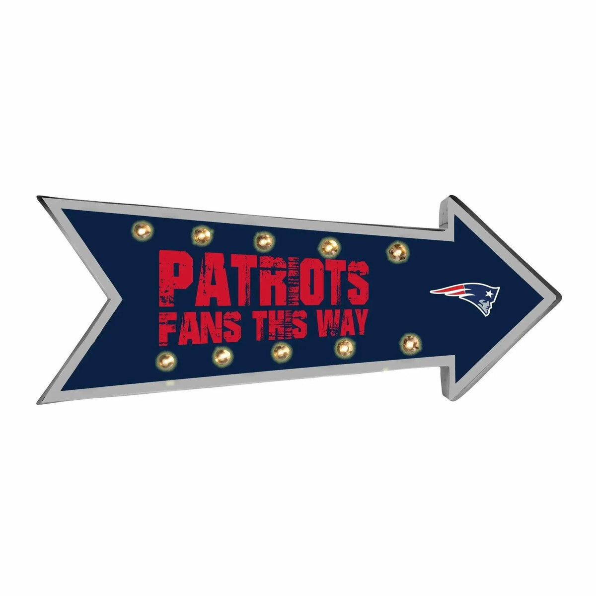 New England Patriots Running Light Arrow Marquee Sign - ToylandEU™