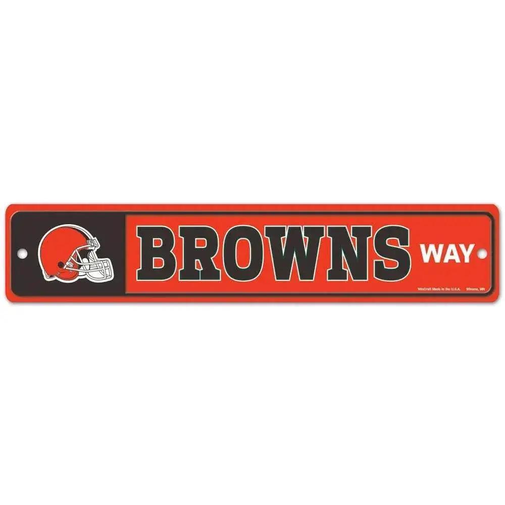 Cleveland Browns Street Sign Plastic Team Pride Wall Decor - ToylandEU™