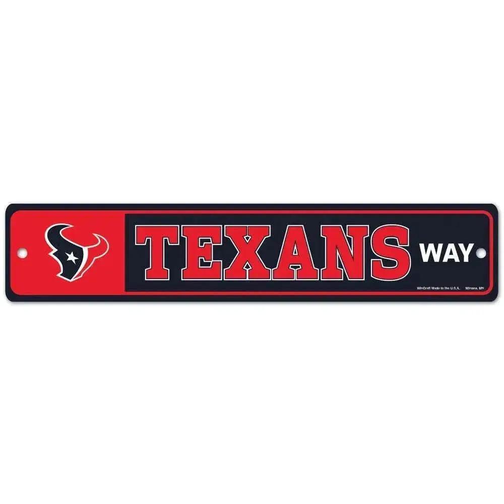 Houston Texans Plastic Street Style Sign For Home Display - ToylandEU™
