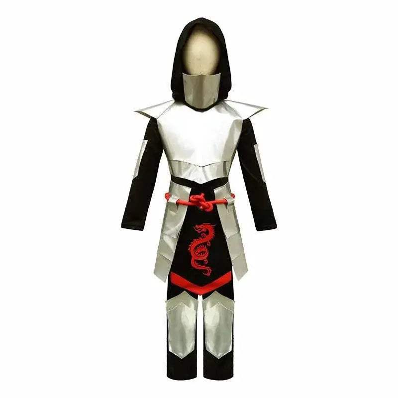 Silver Dragon Ninja Costume for Boys - Perfect for Halloween & Festivities - ToylandEU