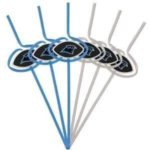 Carolina Panthers Team Sipper Straws 6 Pack BPA Free - ToylandEU™