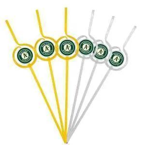 Oakland Athletics Team Sipper Straws 6 Pack BPA Free - ToylandEU™