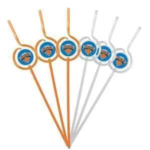 New York Knicks Team Sipper Straws Set 6 BPA Free Logo - ToylandEU™