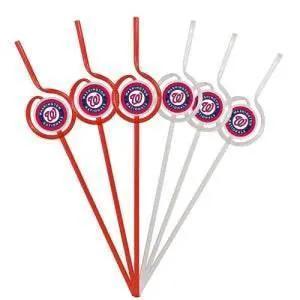 Washington Nationals Team Sipper Straws Pack Of 6 BPA Free - ToylandEU™