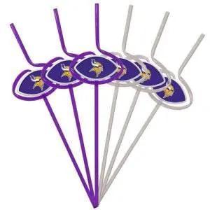 Minnesota Vikings Team Sipper Straws Six Pack With Logo - ToylandEU™