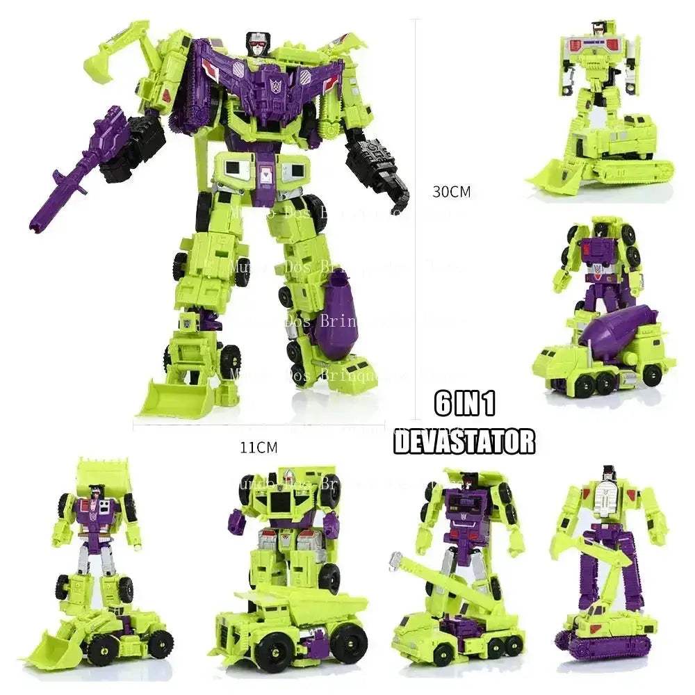 Six In One Transforming Robot Action Figure Collectible Toy Anime - ToylandEU