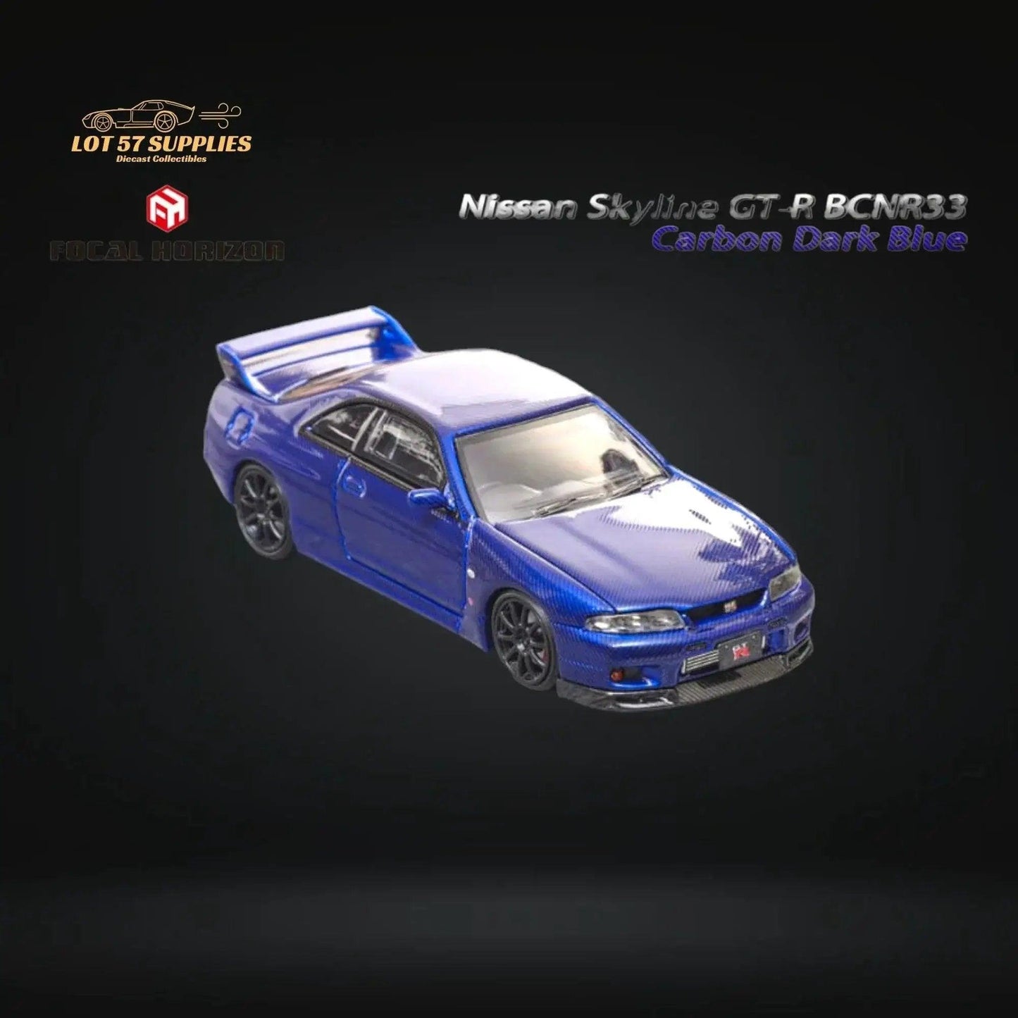 Skyline GTR R33 Diecast Carbon Open Hood 1To64 Scale - ToylandEU™