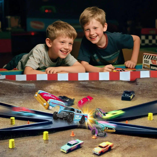 Slot Track Racing Car Set Rechargeable Cars 2 In 1 - ToylandEU™