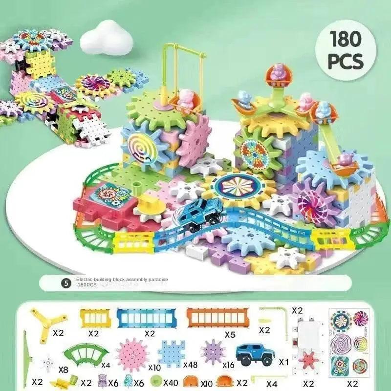 Smart Montessori Blocks 3D Gear System Toyland EU - ToylandEU™