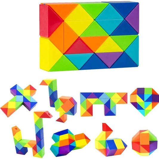 Snake Cube Twist Puzzle Mini For Kids Montessori Toy - ToylandEU™