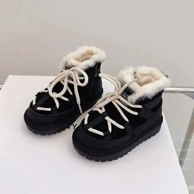 Genuine Leather Winter Snow Boots For Toddlers Non Slip - ToylandEU™