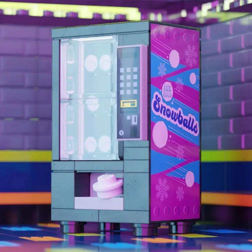 Lego Figure Vending Machine With Snowballs Includes 35 Authentic Lego Bricks Compatible With Lego Figures - ToylandEU