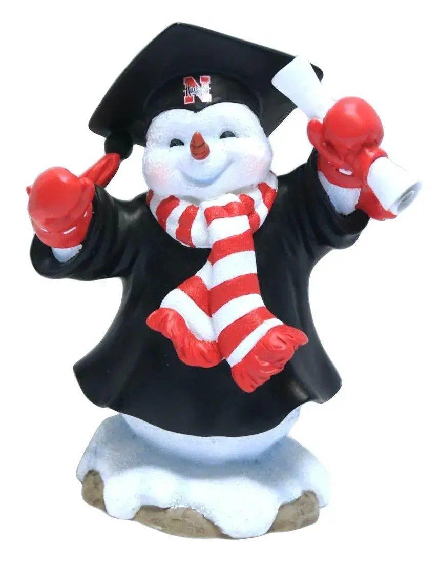 Nebraska Cornhuskers Graduation Snowman Ornament Script - ToylandEU™