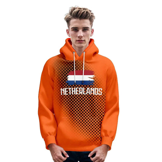 Personalized Netherlands Soccer Hoodie for Fans - Custom Name & Number Pullover Sweatshirt for Men, Women, and Youth - ToylandEU™