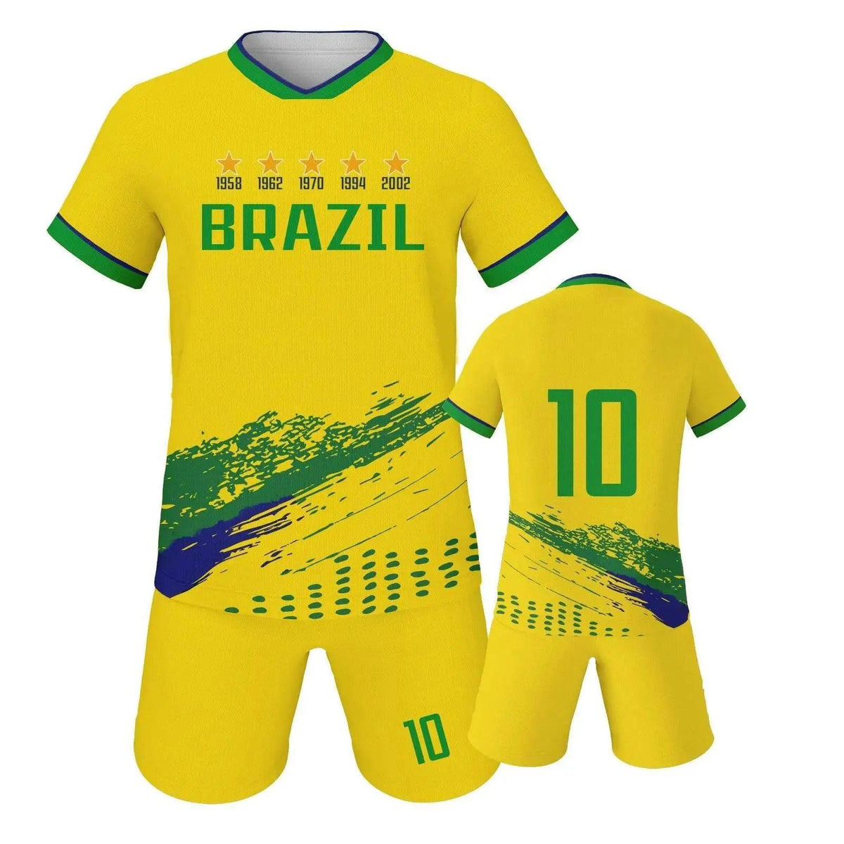 Youth Soccer Uniform Set - Breathable Football Training Jerseys for Boys & Girls - Inspired by France, Spain, Italy & Brazil - ToylandEU™