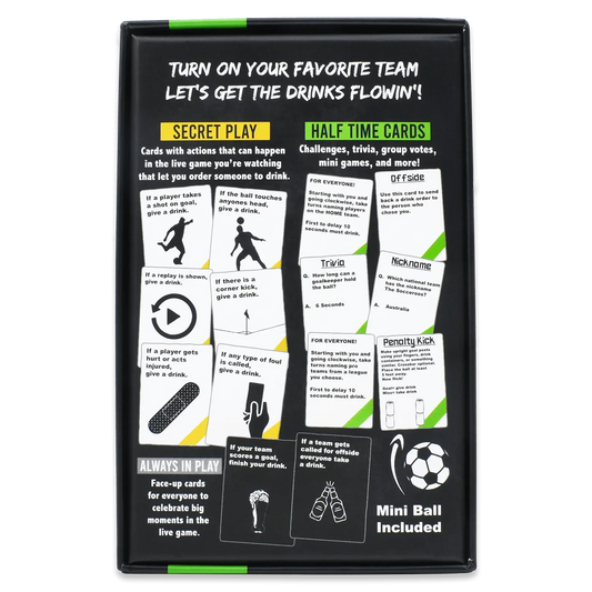 WATCH SOCCER, GET DRUNK - The Live Soccer Drinking Game - ToylandEU™