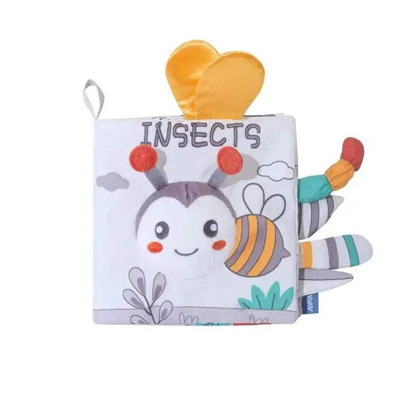 Soft Baby Books 3D Touch Feel High Contrast Cloth Book Early Learning Montessori Sensory Stroller Toys for Infant Toddler Gifts - ToylandEU