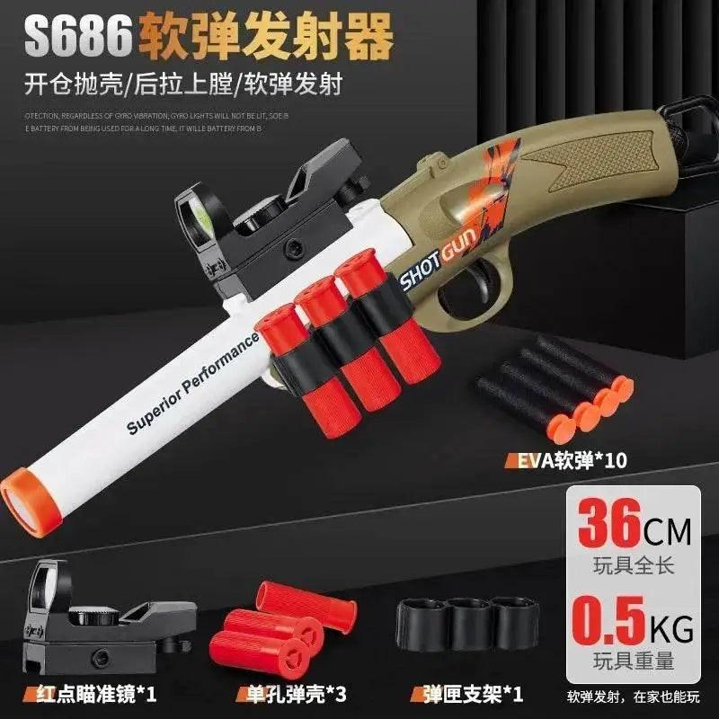 S686 Soft Bullet Toy Gun Airsoft Launcher Outdoor Sports CS Game Weapon for Boys Gift - ToylandEU™