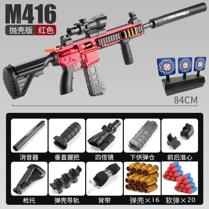 Safe Shell Throwing Soft Bullet Toy Gun Manual Mode Outdoor Game Model - ToylandEU™
