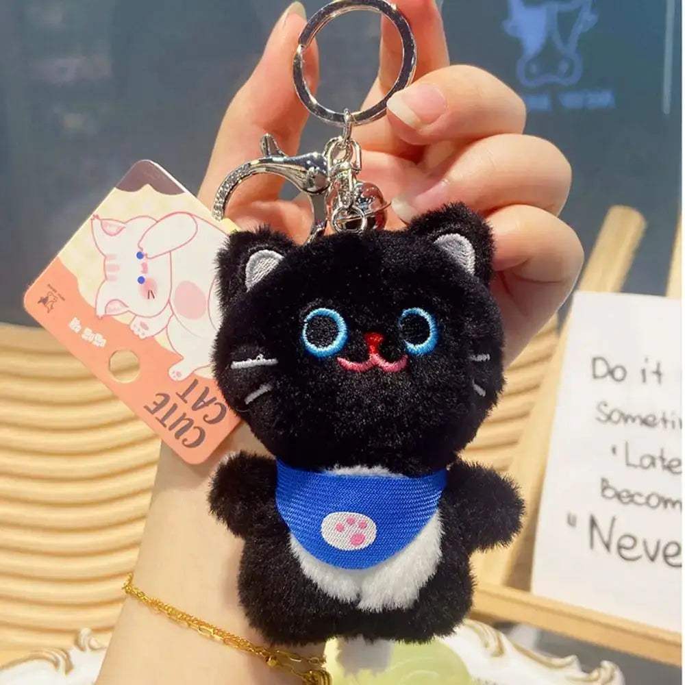 Soft Cat Plush Keychain With Cute Pendant Three Size Options - ToylandEU