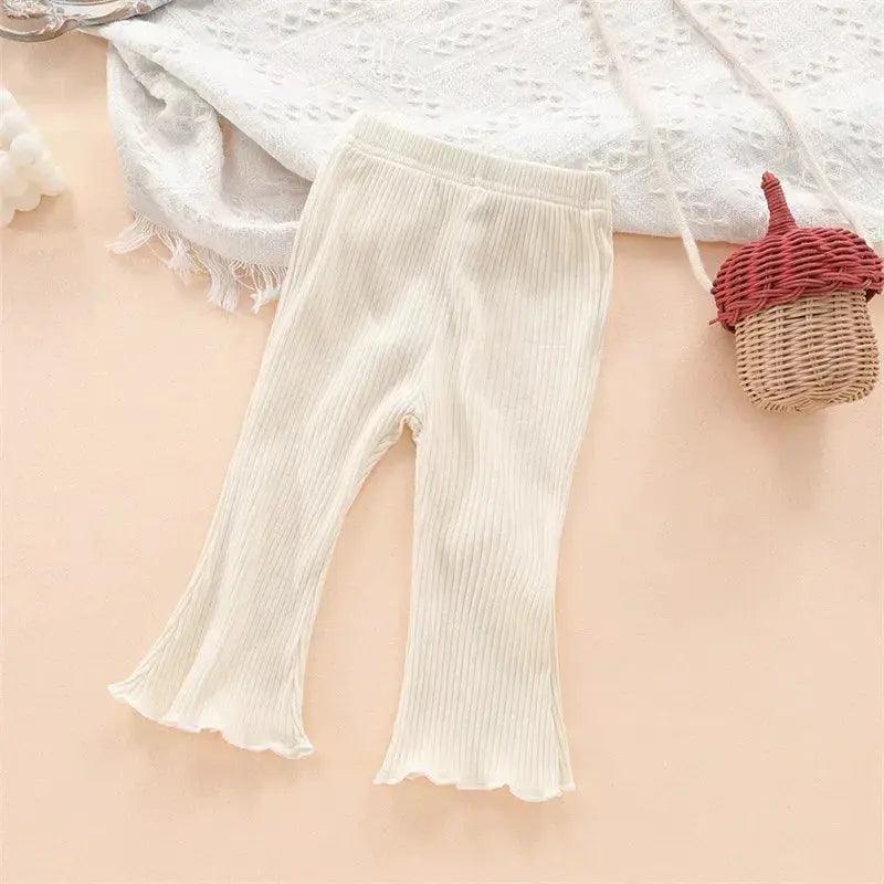 Soft Cotton Baby Trousers With Elastic Waist For Babies - ToylandEU™