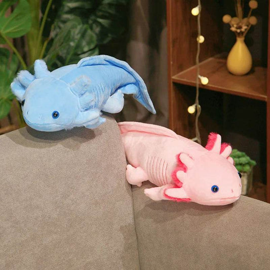 Soft Kawaii Plush Toy with Colorful Axolotl Design for Kids and Educational Play - ToylandEU