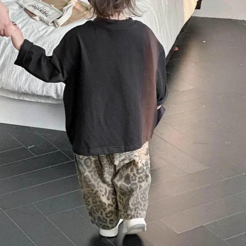 Soft Leopard Print Kids Jeans 7 to 13 Toyland EU - ToylandEU™