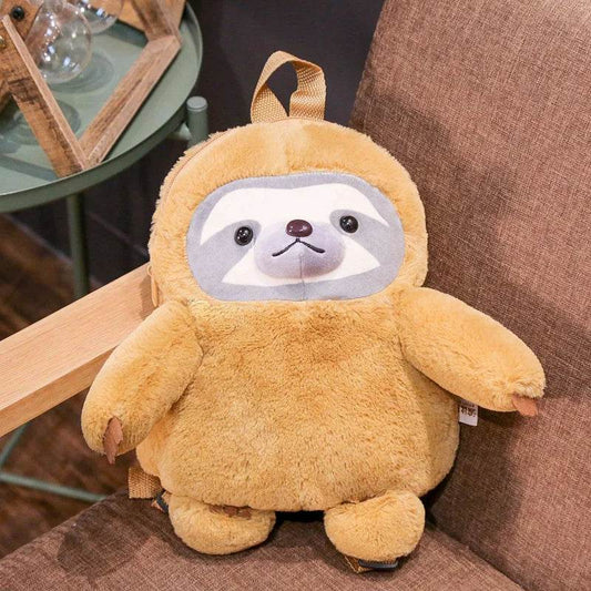 Soft Plush Backpack Lifelike Sloth Designs For Kids - ToylandEU