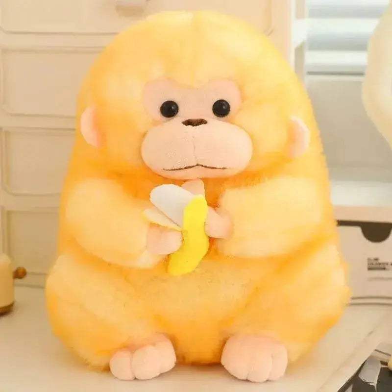 Soft Plush Monkey Toy with Banana for Children and Birthday Gifts - ToylandEU