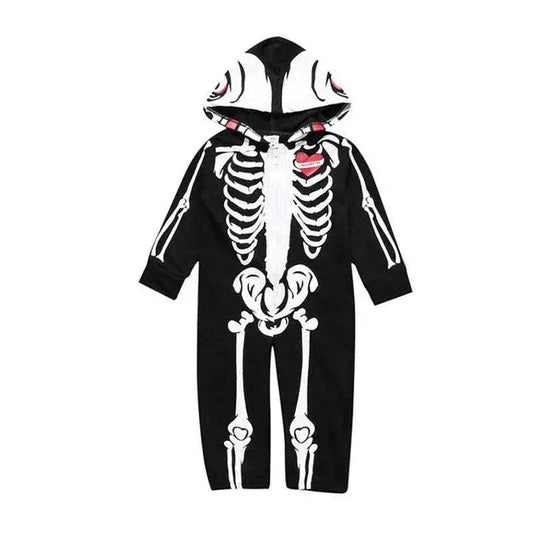 Soft Skull Print Hooded Romper 0To6m Toyland EU - ToylandEU™
