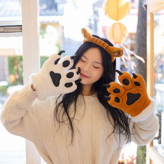 Soft Tiger Plush Toy Claw Tail For Kids Birthday Gifts - ToylandEU