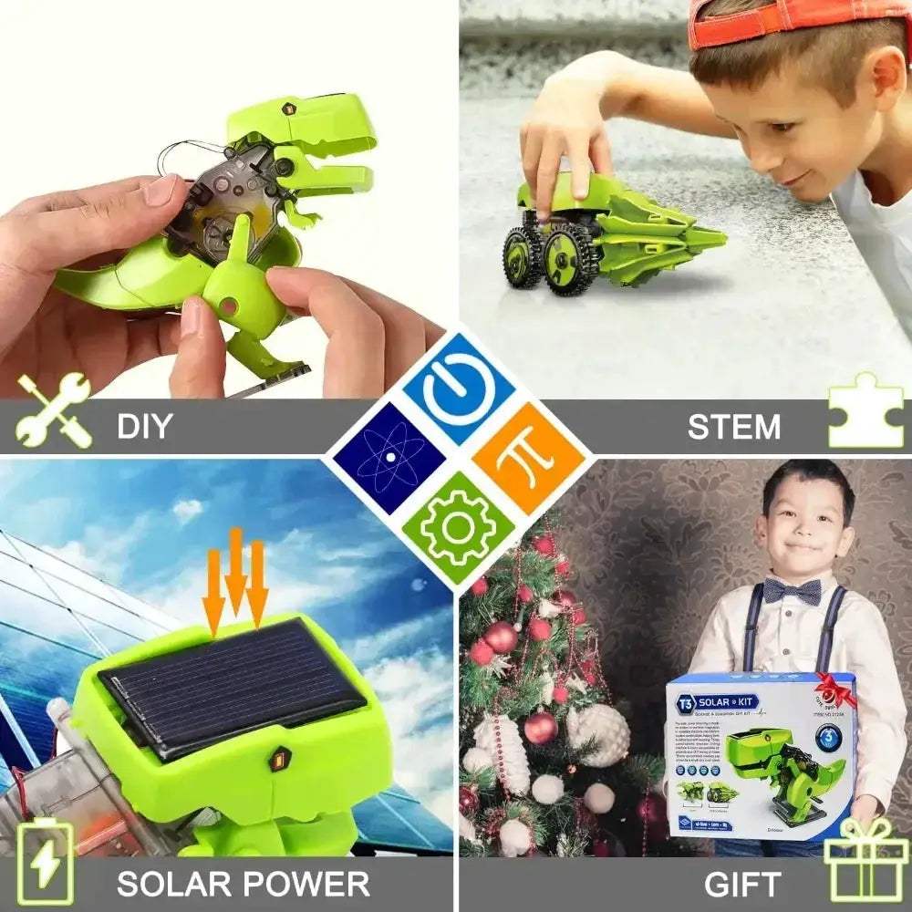 Solar Powered 3 In 1 Educational Robot Kit For Kids - ToylandEU