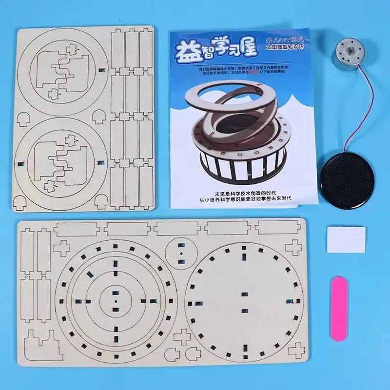 Solar Powered Double Ring Science Toy Diy Experiments - ToylandEU™