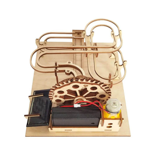 Solar-Powered Marble Track 3D Wooden Puzzle - Eco-Friendly Fun! - ToylandEU