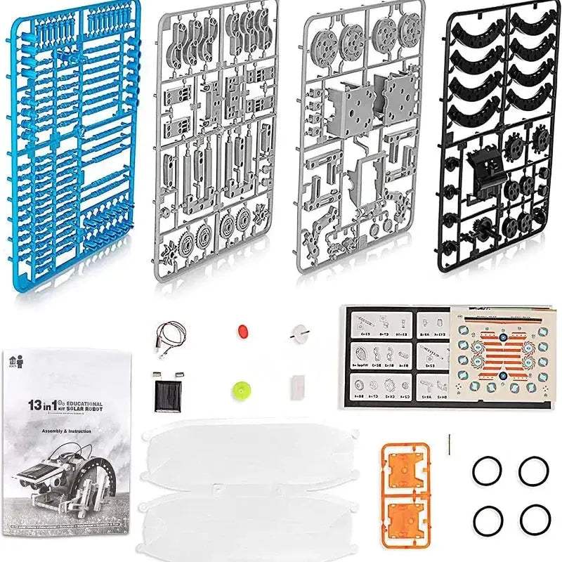 Solar Powered Robot Kit For STEM Education And Puzzles - ToylandEU
