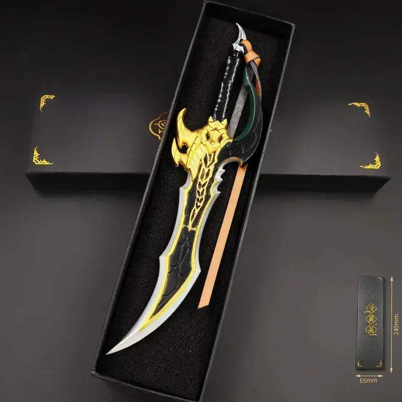 Solo Leveling Anime Manwha Sung Jinwoo Knight Killer Dagger Kasaka's Venom Fang Keychains Pendant - ToylandEU