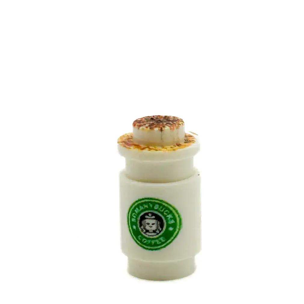 Somanybucks Latte w/ Cinnamom Coffee Cup for Minifigs made from LEGO part - B3 Customs - ToylandEU