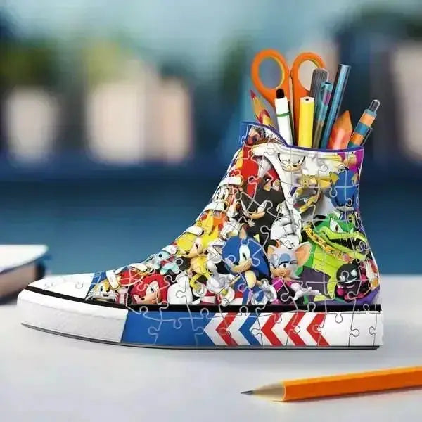 Sonic The Hedgehog 3D Sneaker Puzzle Ravensburger 112 Pieces - ToylandEU