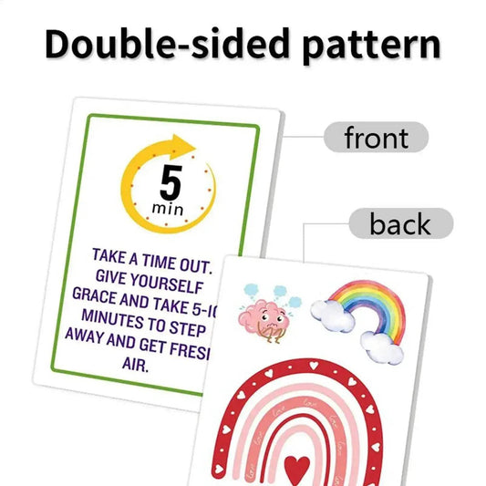 Soothing Mental Health 2 Sided Cards Toyland EU - ToylandEU™